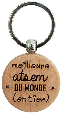 Ernestine - Porte-clés ATSEM - cadeau nourrice Assmat atsem crèche - cadeau nanny garde bébé enfant - porte clefs personnalisé - cadeau crèche école maternelle primaire collège porte clés