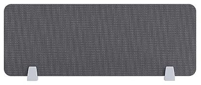 DLUXCA Acoustic Divider for Desk, Home Office, Soundproofing, Room Divider, Privacy Screen, Table Divider with Clamps, Sound Insulation, Optional Multicoloured, Dark Grey, 80 cm x 30 cm