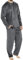 Duohropke Herren Schlafanzug Flanell Hausanzug Winter Pyjama Set Lang Zweiteiliger Schlafanzug mit Kapuze