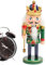 Casse-Noël - Casse-Noisette en Bois 15 cm - Ornements pour Les Vacances, la Table Noël, la Maison, la cheminée, la décoration fête