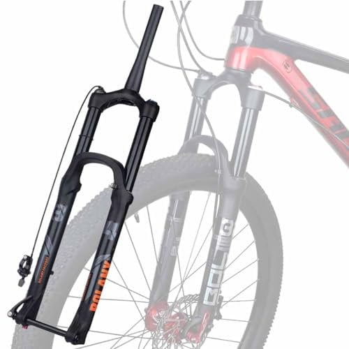 TS TAC-SKY 175mm Travel MTB Fork Bike Suspension Fork XC DH AM Down Hill Thru Axle Boost Fork Bicycle Rebound Adjustment Suspension (Color : Black, Size : 27.5 Tapered Remote)