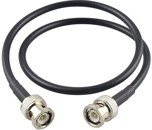 YILIANDUO SDI Cable BNC Male to Male 50 Ohm HD SDI Antenna Cable 50CM for 4K HD SDI 3G SDI 6G SDI Video Camera Monitor Recorder Converter Broadcast Router Audio Gateway Hub Pack of 2