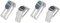 GARDINIA Universal-Klemmträger für Jalousien, Klemmhalter, Mit Inbusschlüssel, Ohne Schrauben und Bohren, Metall/Kunststoff, Verstellbereich 6-26 mm, Weiß, 2 Stück (Packung mit 2)