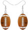 RAIDIN Süße Acryl Sport Bälle baumeln Haken Ohrringe Schmuck für Damen Mädchen Tischtennisball Fussball Ohrringe Geschenke für Sportliebhaber (Rugby Ohrringe)
