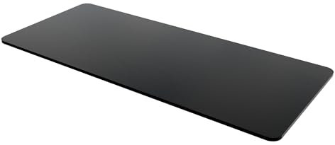 ERGOMAKER Schreibtischplatte, Tischplatte 140x60 cm Perfekt für Schreibtisch Gestell, Höhenverstellbarer Schreibtisch Stärke 18 mm(Schwarz)