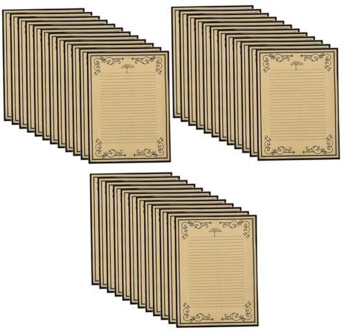 NUOBESTY 288 Stk Schreibwaren Für Briefe Jahrgang Umschläge Aus Kraftpapier Braunes Bastelpapier Kraft-briefpapier Altes Schreibpapier Koreanisches Briefpapier Fein Einstellen
