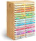 Ohuhu Bambus Marker Organizer, Holz Desktop Aufbewahrung für 224 Markerstifte Honolulu und Oahu Serie von Marker stationärer Organizer, Bleistifthalter mit 32 Fächern für Klassenzimmer Büro Dekoration