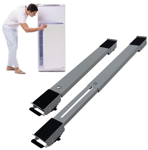 Baxcdyswe Waschmaschinen Untergestell, Möbelroller, Untergestell für Waschmaschine, Möbeltransportrollen, Kühlschrank Untergestell mit Rollen Furniture Mover mit 24 Räder er Bis 300 Kg (Grau)