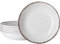 LEHAHA Farmhouse Pasta Bowls, Set of 6, White Melamine Rustic 42 oz Shallow Bowl, Large Salad Bowl, Deep Pasta plate, Dishwasher Safe Serving Bowls.…