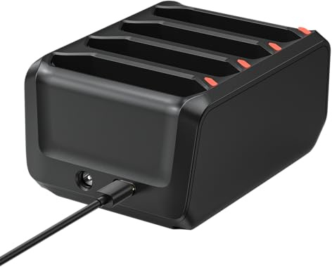4-Slot Battery Charging for Zebra Scanner Battery | Battery Compatible with Zebra Barcode Scanner TC70 TC50, Charger Compatible with TC70 Battery