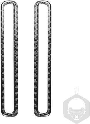 Kohlefaser-Abdeckleiste, Zubehör, Dekoration, kompatibel mit Dodge Challenger 2015–2023 (klassisch, Tür-Lüftungsschlitz außen 12)