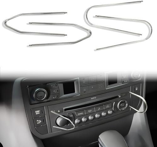 DHWEKU 4Pcs Herramienta Extracción Radio Coche Clave Teclas Liberación DIN Desbloquear Sistemas Estereofónicos Radio/Reproductor de CD para Automóviles