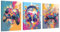 3Pcs Gamer Posters Jeu Vidéo Déco, Affiche de Jeu avec Cadre, Decoration Murale Chambre Gaming, Art Toile Peinture Photo pour Garçons Chambre, dortoir (30 x 40 cm) (Rose + Couleur)