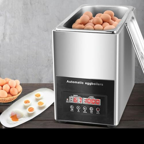 WJFTODAY Electric Egg Cooker Boiler, 800W Hot Spring Egg Cooker, Rapid Egg-Maker & Poacher, 9L Large Capacity Intelligent Automatic Half-Boiled Egg Soft-Boiled Egg Machine