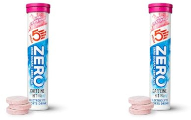 HIGH5 ZERO Caffeine Hit ElectrolyteTablets, Hydration Tablets Enhanced with Vitamin C, 0 Calories & Sugar Free, Boost Hydration, Performance & Wellness, Pink Grapefruit, 20 Tablets (20x, Pack of 2)