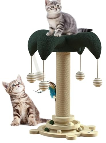 Cat Cat Scratch Post - Albero Sisal Scratch Posts | Polo Graffiato Libero, Albero Di Artiglio Di Gatti Minimalista, Palo Di Tiragraffi Per Gatti Interni, Mobili Per Animali Domestici Colonna Graffio