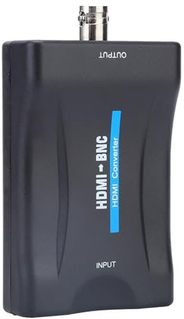 BNC to HDMI Converter, BNC HDMI Coax Connector Coaxial Composite Analog Video Audio Input 1080P, Analog Video Signal From CCTV Security Camera to HD Monitor Projector Computer