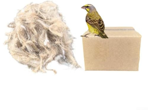 Nistmaterial für Vögel aus Jute und Baumwolle für kleine Haustiere (80g)