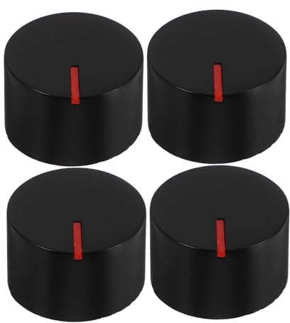 VILLCASE 4pcs Gas Stove Knobs Replacement Burner Control Knobs for Switch Hole Stove Button for Kitchen Cookers