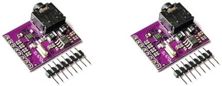 Eieenotee 2X Si4703 FM Tuner Evaluation Board Digital Radio Broadcast Data Processing Module for AVR ARM PIC with Pins