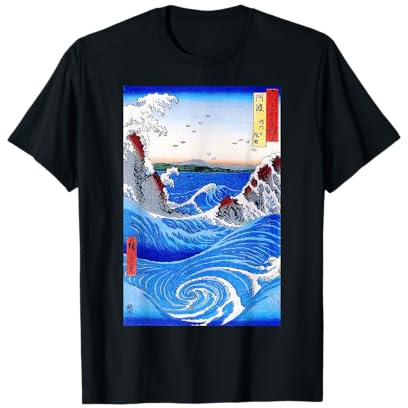 Vue de jacuzzis Art Japonais par Utagawa Hiroshige T-Shirt