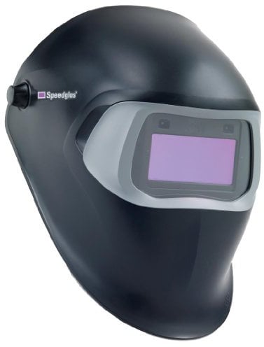 3M Speedglas Welding Helmet 100, Auto-Darkening Welding Mask with Five Adjustable Dark Shades (8-12), Adjustable Head Suspension for Comfortable Wear, Black