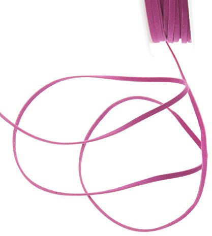Lederband pink Bastelbedarf Echtleder 3mm 25m (Pink)