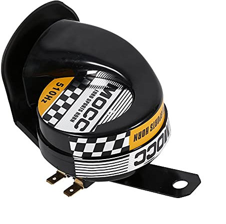 Elektronisches Schneckenhorn, Universal Wasserdicht Laut 510HZ 12V DC Elektrische Schneckenhorn Schneckenhorn Schneckenlufthorn Sprachlautsprecher für Auto Motorrad LKW Boot (TypeA) Trompete