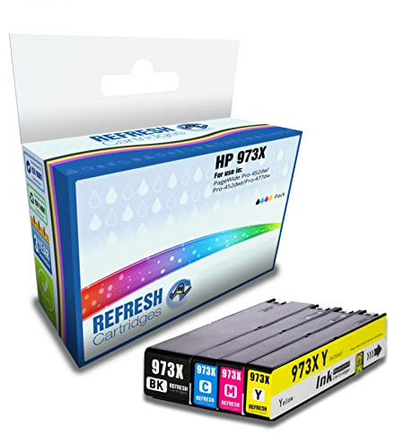 Refresh Cartridges Remanufactured Ink Cartridge Replacement for HP 973X (Multi-Colour)