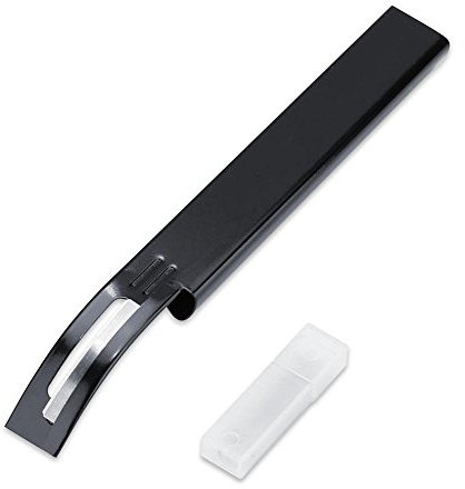 Haofy Cuchillo de Adelgazamiento de Corte de Artesanía de Cuero Bricolaje con Cuchillas Craft Tool (Negro)