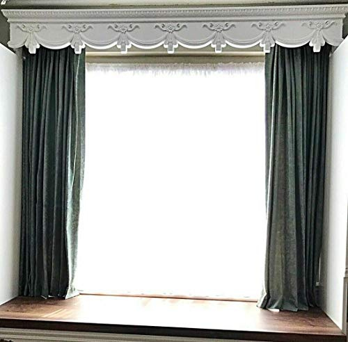 CURTAIN BOX VALANCE PELMET WINDOW CORNICE SWAG CROWN CANOPY COVER VICTORIAN 7 feet 84 inches 214cm x 18.5cm x 18.5 cm EASY FIT