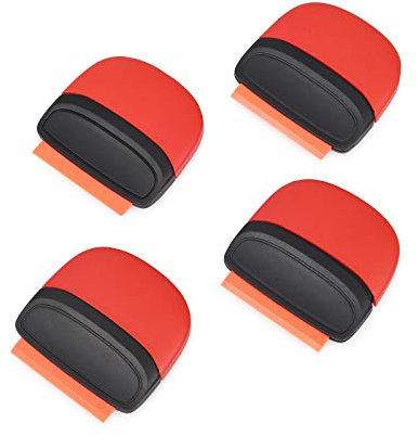 Winjun 4 pieces mini scraper ceramic hob scraper glass scraper hob scraper for household car wrapping foil tool
