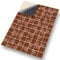 FOXCUP Stick & Go Self Adhesive Dolls House Wallpaper & Coverings 1/12th Scale Vinyl Sheets | Terra Floor Tiles No 46 - Kid