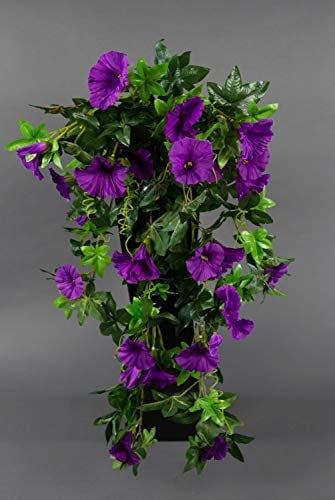Seidenblumen Roß Petunienranke 65cm lila ZF Kunstpflanzen künstliche Petunie Pflanzen Blumen Kunstblumen Petunienhänger