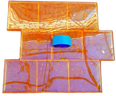 3D Cobblestone Pattern Decorative Concrete Cement Imprint Mat Stamp 9 Stones