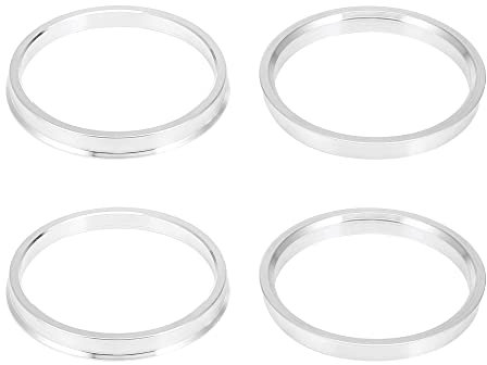X AUTOHAUX 4 Stücke Alufelgen Zentrierringe Distanzringe für Universal 87.1-78.1mm Silberton