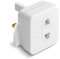 Desiretech - UK Shaver Adaptor Plug - Fused 1A 250V 2-Pin to 3-Pin Converter - CE Certified Plug for Electric Shaver & Toothbrush - Compact, Heat-Resistant, Safe UK Bathroom Socket Adaptor - White