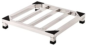 TENGKUNLUN Kühlschrank-Waschmaschinensockel, Möbelträger Trockner Sockel Untergestell Breite/Länge 25-60cm kann auswählen Edelstahl-Kühlschrank-Waschmaschinen-Regalhalter (H:10cm,30 * 30cm)