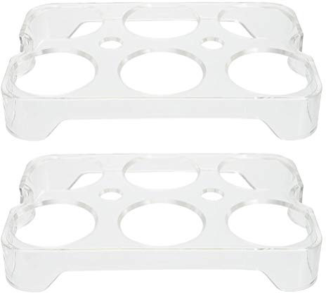 2 Piezas Organizador Huevos Nevera, Organizador FrigoríFico Con 6 Compartimentos, Caja De ConservacióN De Huevos, Almacenaje Compacto Para Cocina