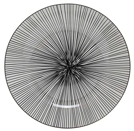 Möbel Jack Speiseteller - Schwarz - Weiß - Porzellan