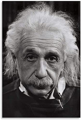 GemäLde Auf Leinwand Biografia Corta De Albert Einstein Leinwand für Esszimmerdekoration Wandkunst Malerei Poster Druckt Bilder 23.6x35.4(60x90cm) Kein Rahmen