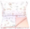 Frivolity Parure de lit Confort bébé Housse de Couette (90 x 120 cm) + taie d'oreiller (40 x 60 cm), Lapin + Rose
