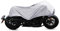 X AUTOHAUX M Motocicleta Cubierta Liviana Mitad Cubierta Protector Plateado Tono