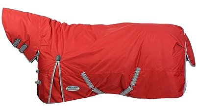 Weatherbeeta - Comfitec Classic Combo-Kragen Mittel Leichtgewicht Pferdedecke (130cm) (Rot/Silber/Marineblau)
