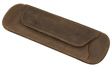 STILORD 'Neo' Schulterpolster abnehmbar Leder mit Druckknöpfen für Schultergurt Vintage Gurtschutz gepolstert Polster-Umhängetasche, Farbe:Colorado - braun
