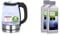 Emerio WK-119988 Glas Wasserkocher,1.7 Liter, 2200 Watt & Philips Universal Flüssig-Entkalker für Kaffeevollautomaten, Vorteilspack, 0.5 Liter, 6 x 6 x 16 cm, Grau