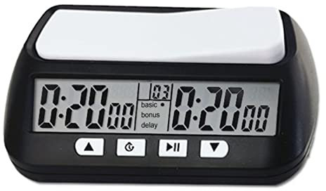 Digitaler Schachtimer YS 902, Tragbare Schachuhr Mit Akustischem Alarm, Vereinfachte Bedienung, Schwarze Englische Version