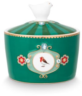 Pip Studio Love Birds Medallion Zuckerdose grün 300ml