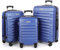 MoFut Koffer Set 3-Teilig Hartschale | Leicht ABS-Reisekoffer Set mit 360°-Spinner-Rollen, Gepäck-Sets mit 3 Stelige-Zahlenschloss & Teleskopgriff | Luggage Set (M-L-XL, Himmelblau)
