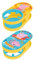 Offizieller Peppa Pig Trinkbecherhalter Clip, Multifunktionaler Flaschenhalter | Starker Schreibtischbecher Gartenstuhl Getränkeständer für Strand, Haus, Garten | Gelb